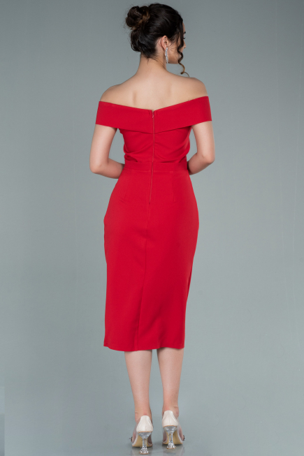 Partykleid Midi Rot ABK1393