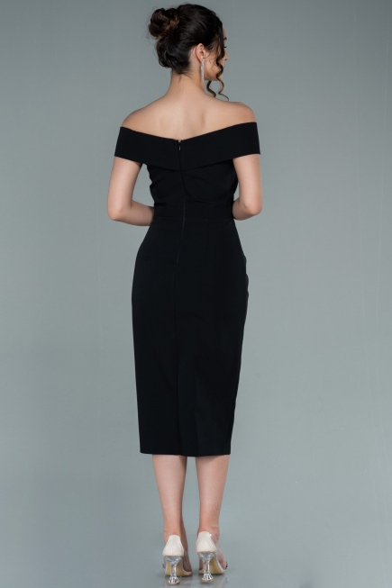 Partykleid Midi Schwarz ABK1393