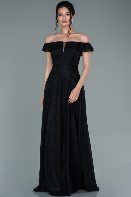 Abendkleid Lang Schwarz ABU2351