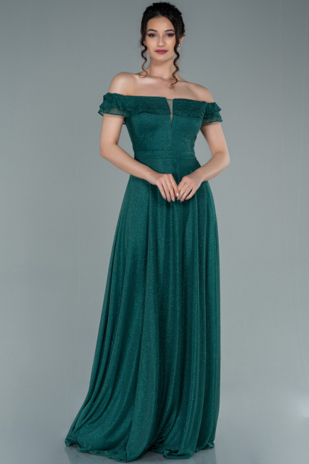Abendkleid Lang Smaragdgrün ABU2351