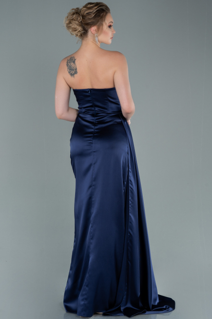 Abschlusskleid Lang Marineblau ABU370