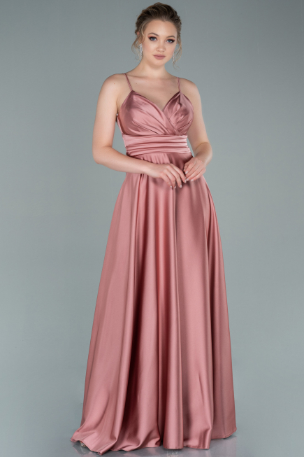 Abschlusskleid Lang Satin Zwiebelschale ABU2375
