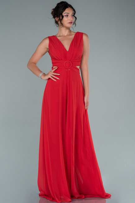 Partykleid Chiffon Rot DS1300