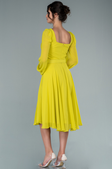 Partykleid Midi Chiffon Pistaziengrün ABK1441