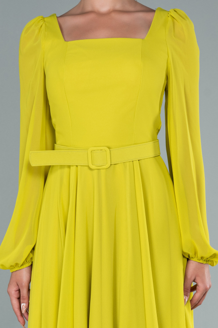 Partykleid Midi Chiffon Pistaziengrün ABK1441