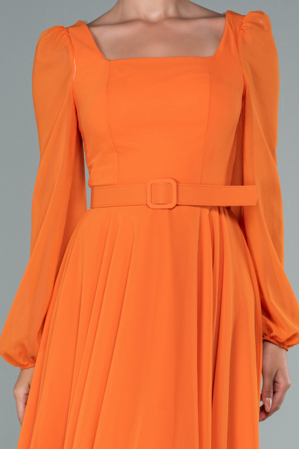 Partykleid Midi Chiffon Orange ABK1441