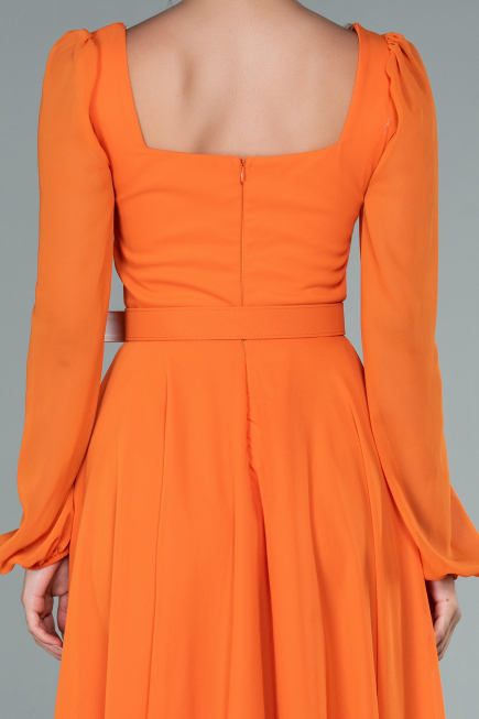 Partykleid Midi Chiffon Orange ABK1441