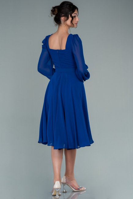 Partykleid Midi Chiffon Sächsischblau ABK1441