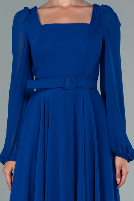 Partykleid Midi Chiffon Sächsischblau ABK1441