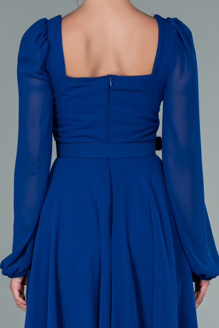Partykleid Midi Chiffon Sächsischblau ABK1441