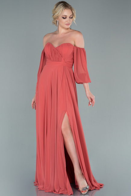 Abschlusskleid Lang Chiffon Zwiebelschale ABU2457
