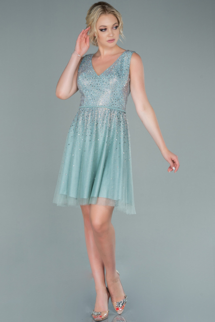 Partykleid Kurz Türkis ABK1451