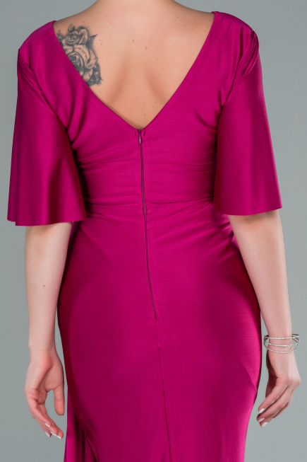 Abendkleid Lang Fuchsie ABU2443