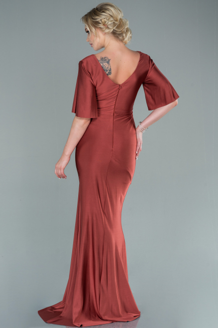 Abendkleid Lang Zimtfarben ABU2443