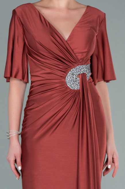 Abendkleid Lang Zimtfarben ABU2443