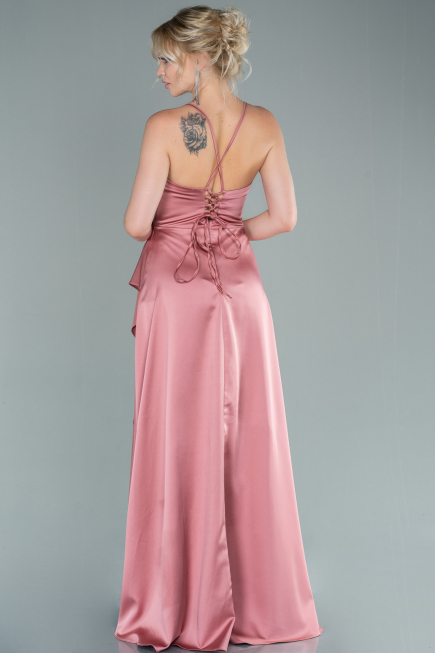 Zwiebelschale Abendkleid Satin Lang ABU1843