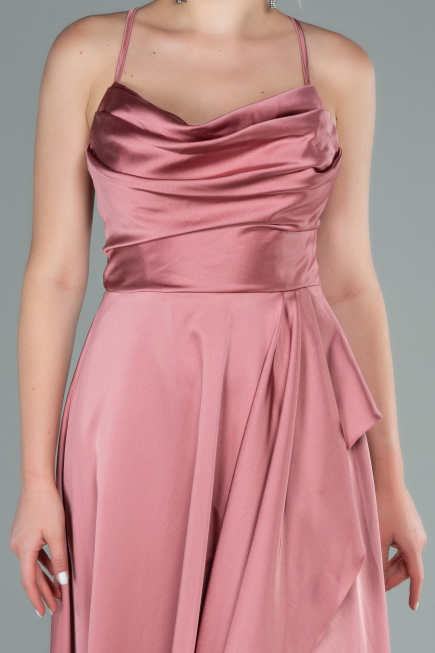 Zwiebelschale Abendkleid Satin Lang ABU1843