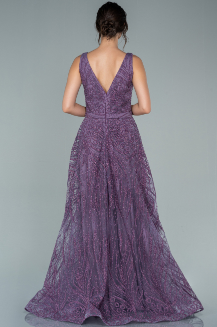 Abendkleid Lang Lavendel ABU2418
