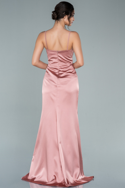 Abschlusskleid Lang Satin Zwiebelschale ABU1938
