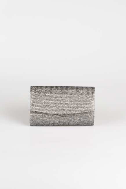 Abendtasche Glitzernd Platin SH807