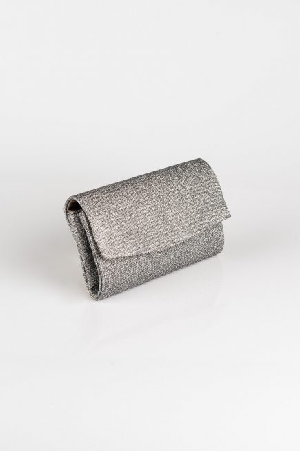 Abendtasche Glitzernd Platin SH807