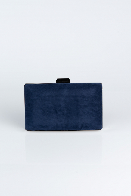 Abendtasche Wildleder Marineblau SH801