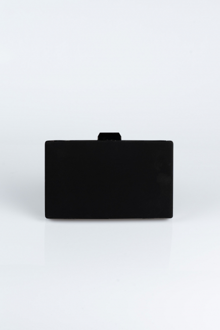 Abendtasche Wildleder Schwarz SH801