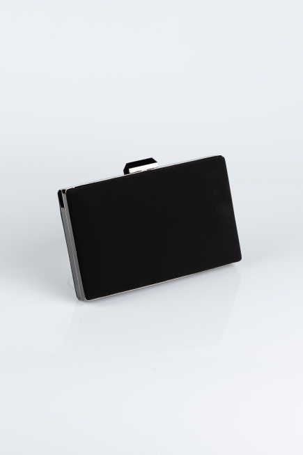 Abendtasche Wildleder Schwarz SH801