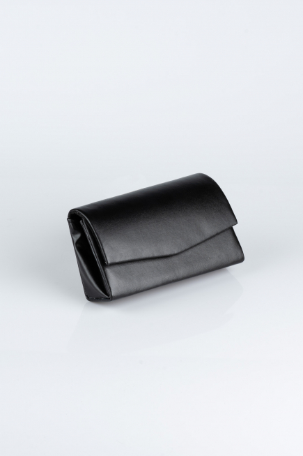 Abendtasche Leder Schwarz SH806