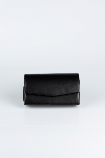 Abendtasche Leder Schwarz SH806