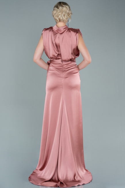 Zwiebelschale Abendkleid Satin Lang ABU2133