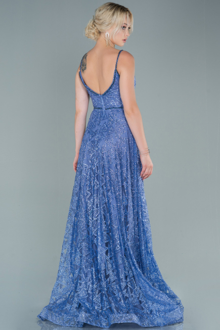 Abendkleid Lang Indigo ABU2551
