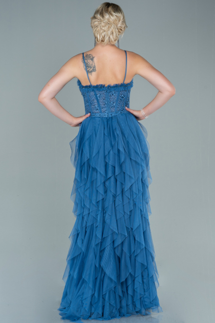 Abendkleid Lang Indigo ABU2552