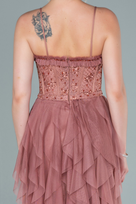 Abendkleid Lang Zimtfarben ABU2552