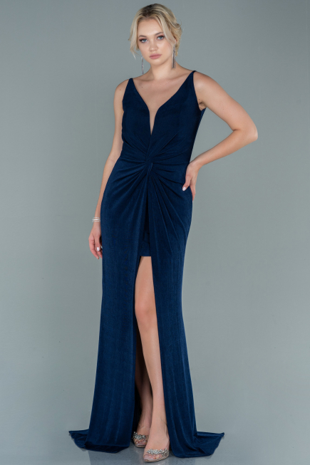 Abendkleid Lang Marineblau ABU2496