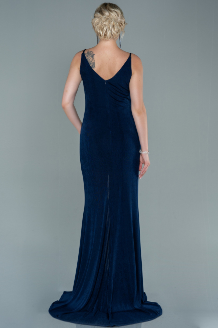 Abendkleid Lang Marineblau ABU2496