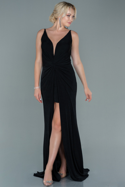 Abendkleid Lang Schwarz ABU2496