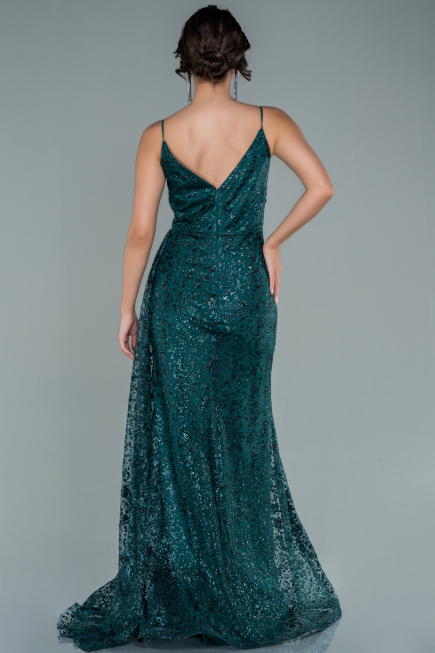 Abendkleid Lang Smaragdgrün ABU2587