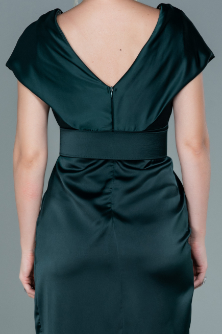 Smaragdgrün Partykleid Satin Kurz ABK1107