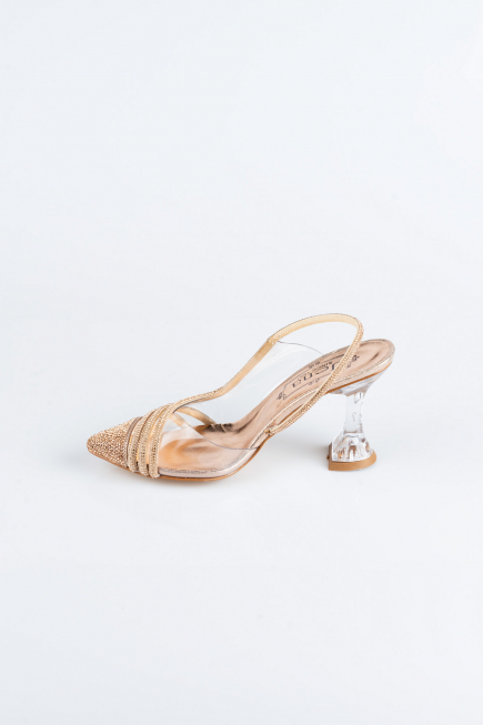 Party-Schuhe Steinbesetzt Rosa MJ1057