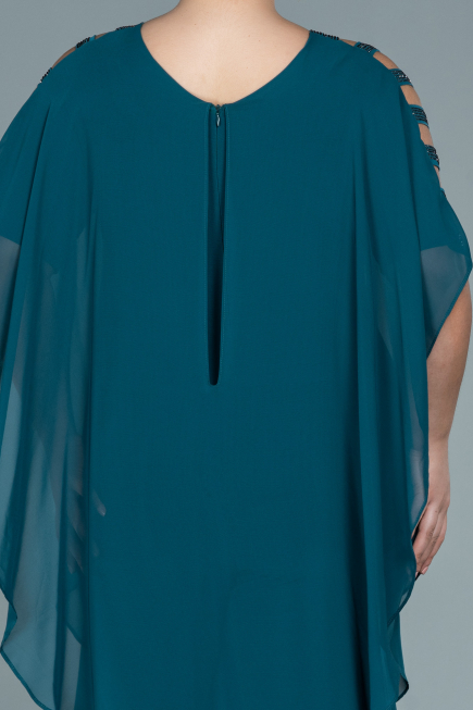 Smaragdgrün Abendgarderobe İn Großen Größen Chiffon ABT080