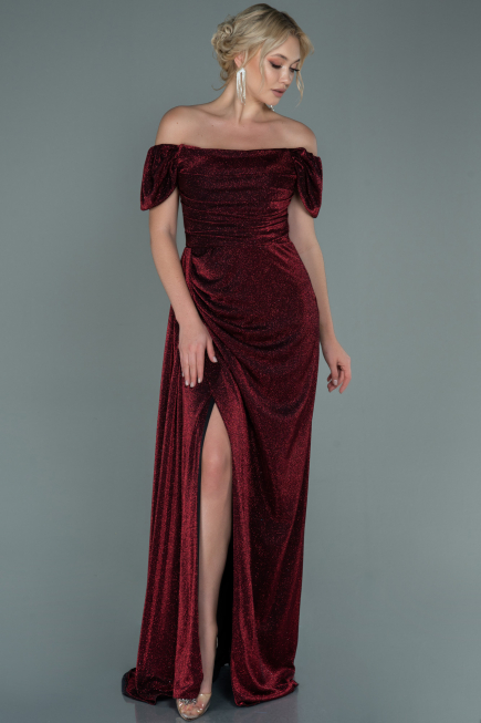 Abendkleid Lang Weinrot ABU2657
