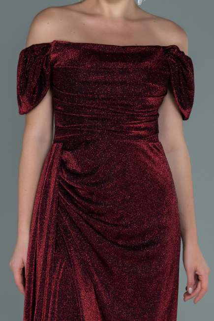 Abendkleid Lang Weinrot ABU2657