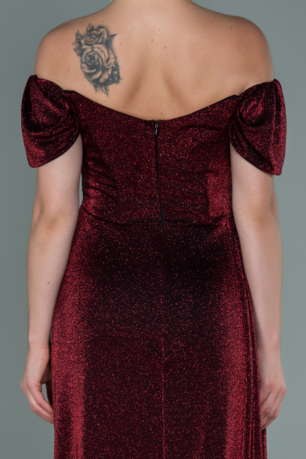 Abendkleid Lang Weinrot ABU2657