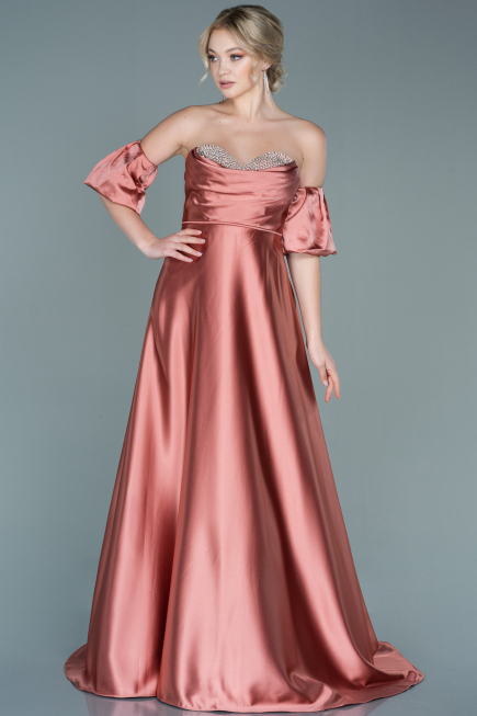 Abendkleid Lang Satin Zwiebelschale ABU2614