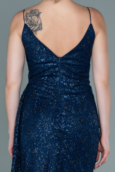 Abendkleid Lang Marineblau ABU2587