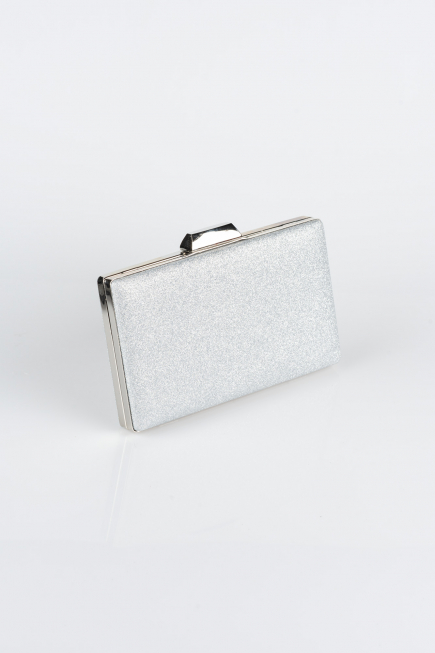 Abendtasche Silber V274