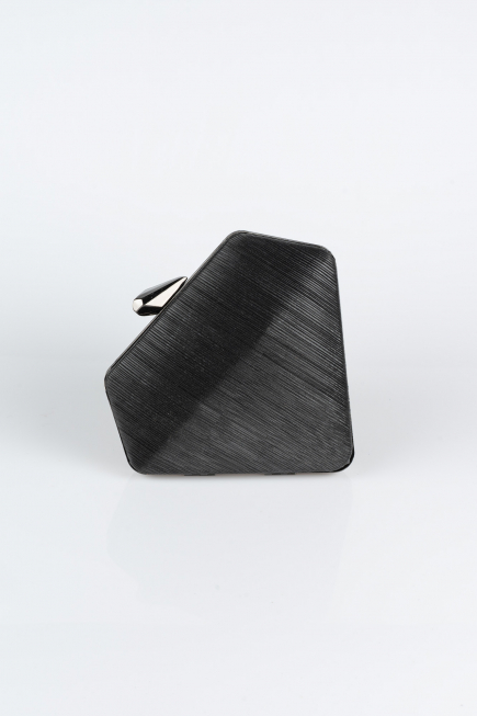 Kästchen-Tasche Schwarz V222