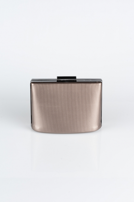 Kästchen-Tasche Gemustertes Leder Platin V288