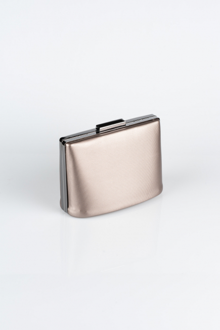 Kästchen-Tasche Gemustertes Leder Platin V288